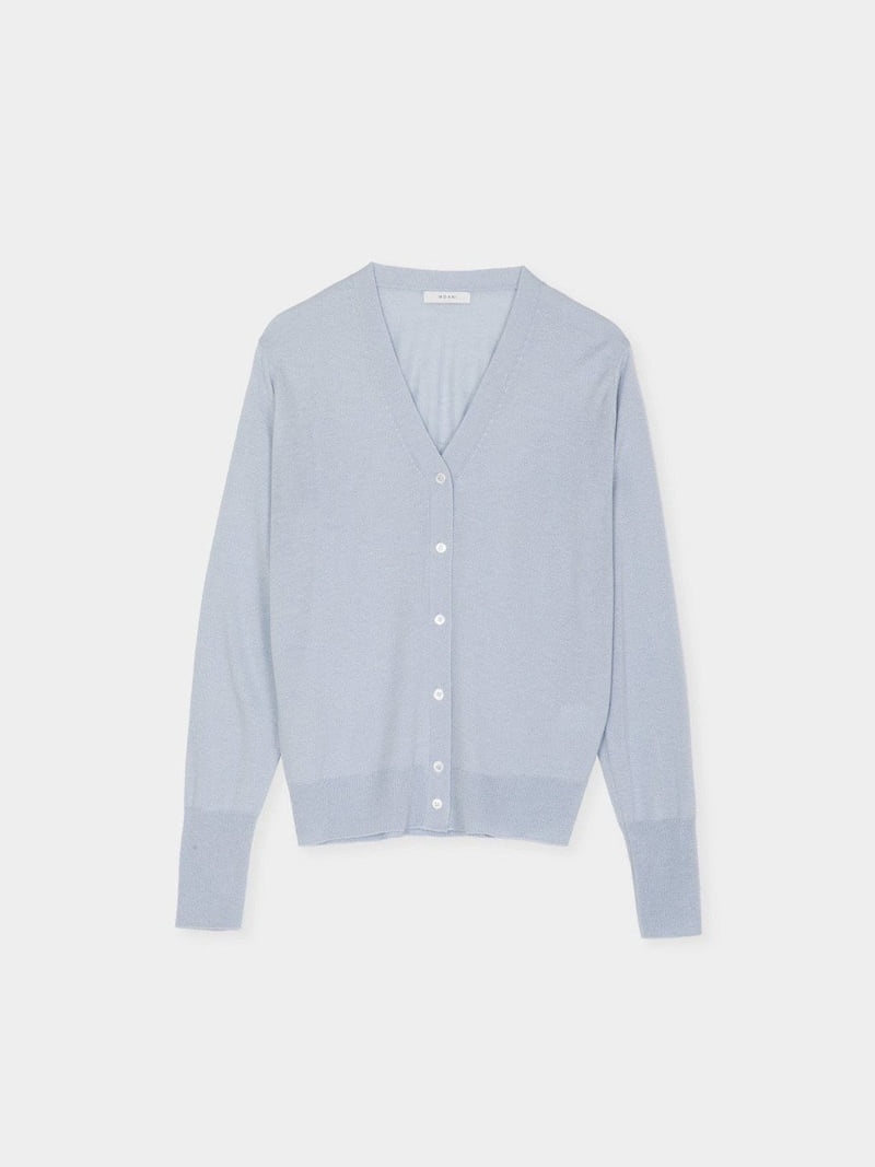Moani - Korean Women Fashion - #vintageinspired - Silk Wool V-neck Cardigan - 3