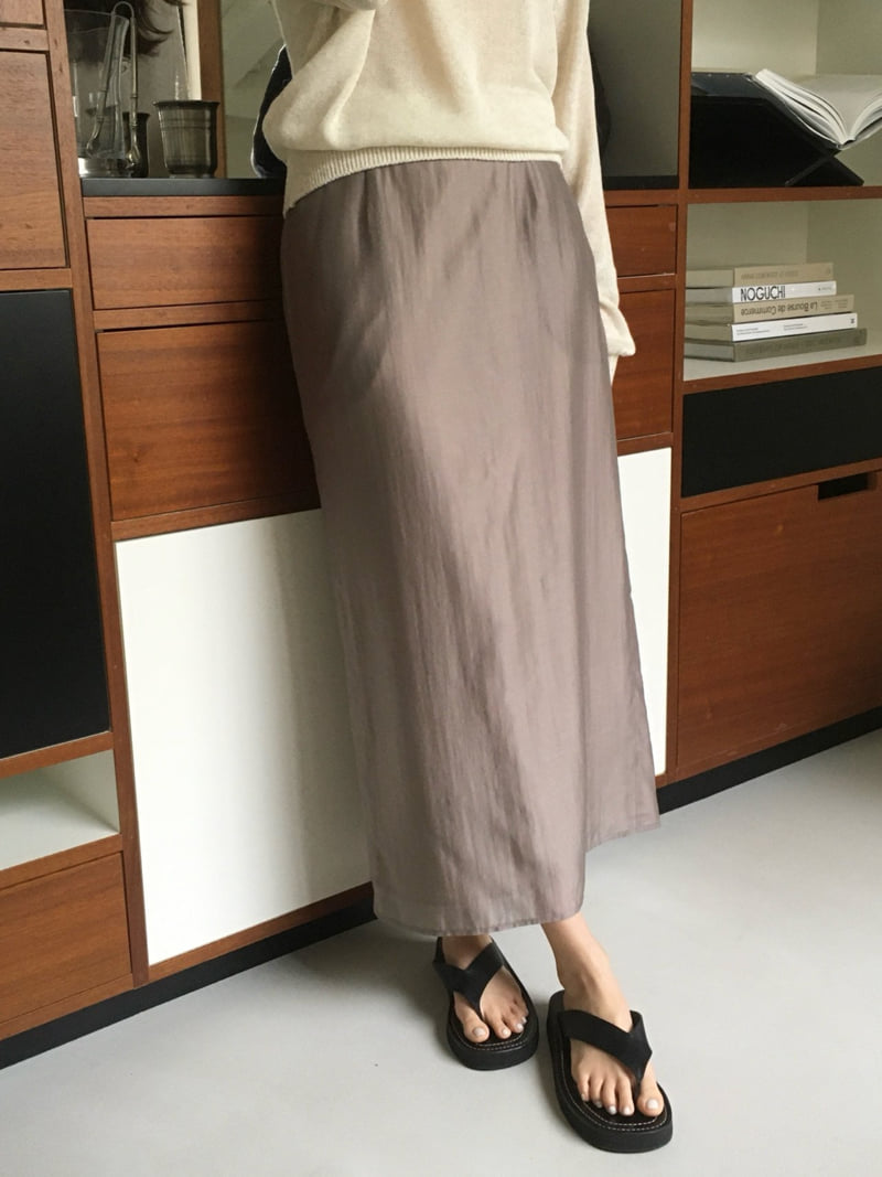 Moani - Korean Women Fashion - #womensfashion - Shine Layered Banded Skirt - 8