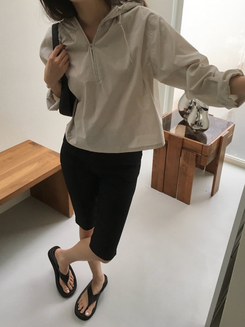 Moani - Korean Women Fashion - #womensfashion - Hood Anorak Blouse - 5