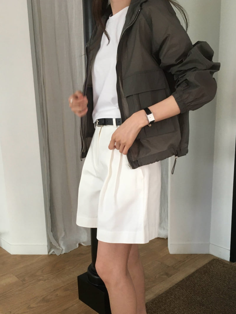 Moani - Korean Women Fashion - #womensfashion - Cotton Twill Pintuck Shorts - 9