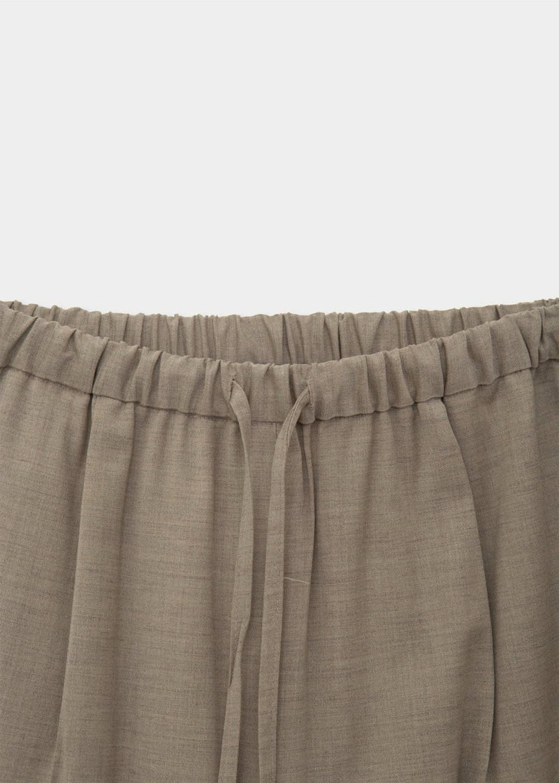 Moani - Korean Women Fashion - #womensfashion - Summer Wool Banded Wide Pants - 9