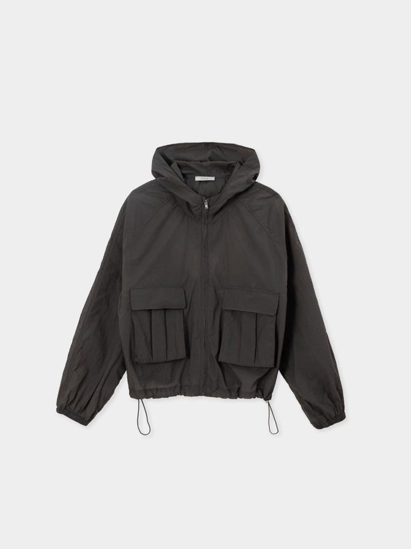 Moani - Korean Women Fashion - #womensfashion - Shirring Crop Hood Jumper - 6