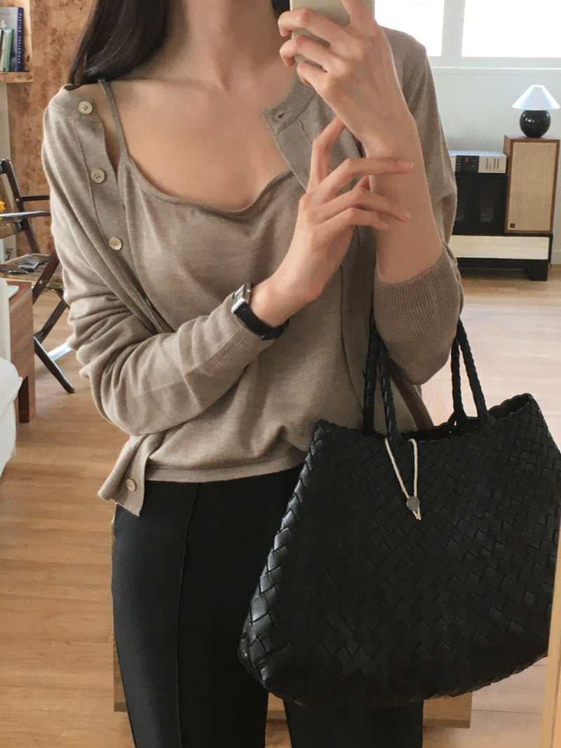 Moani - Korean Women Fashion - #womensfashion - Silk Wool Knit Sleeveless Top - 9