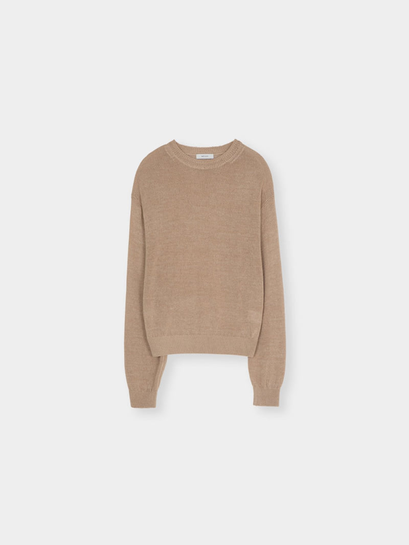 Moani - Korean Women Fashion - #womensfashion - Nep Linen Sand Knit Pullover - 10