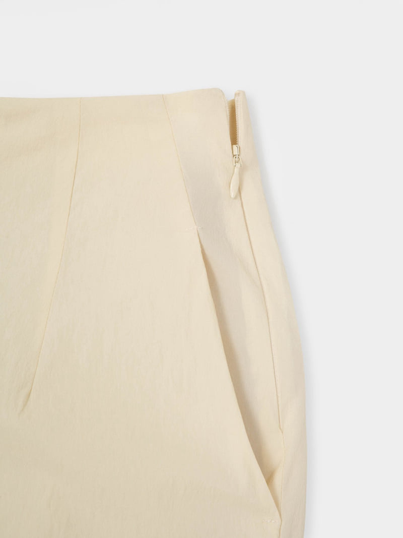 Moani - Korean Women Fashion - #womensfashion - Leaf Wrinkle Pintuck Skirt - 10