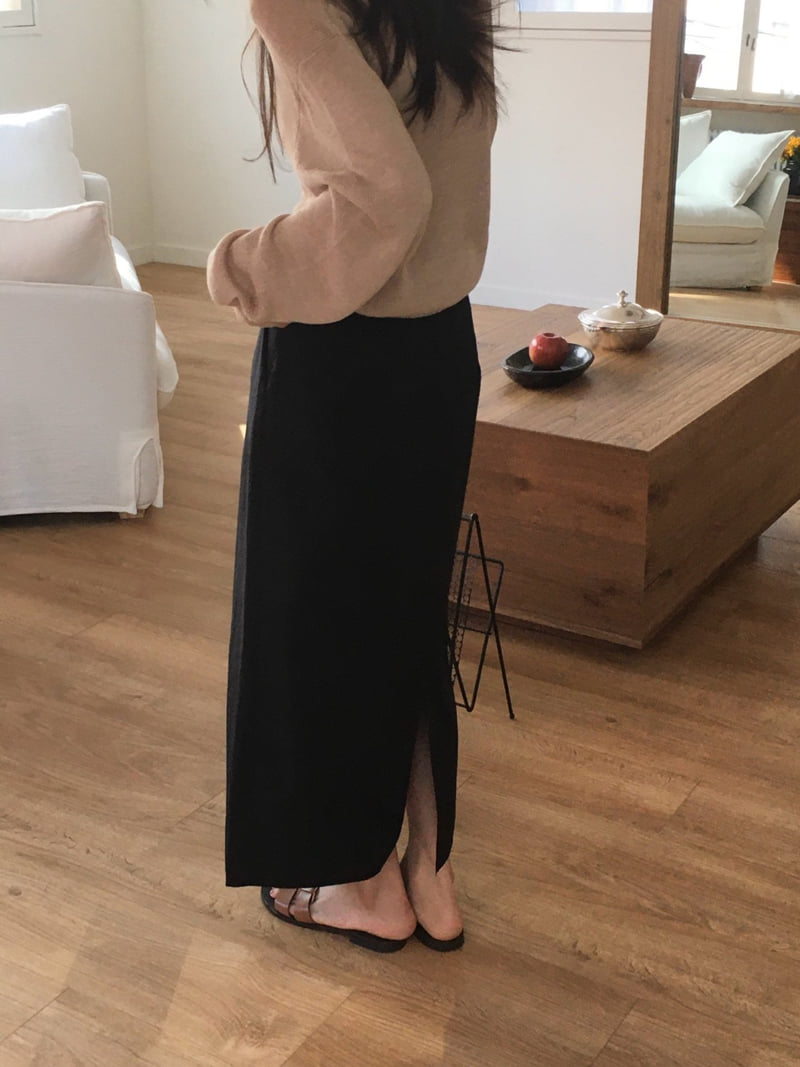 Moani - Korean Women Fashion - #womensfashion - Leaf Wrinkle Pintuck Skirt - 2