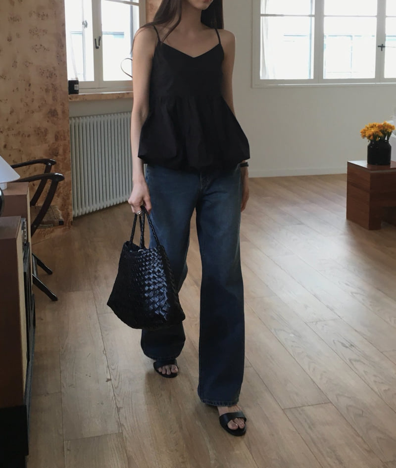 Moani - Korean Women Fashion - #womensfashion - Shirring Balloon V-neck Top - 5