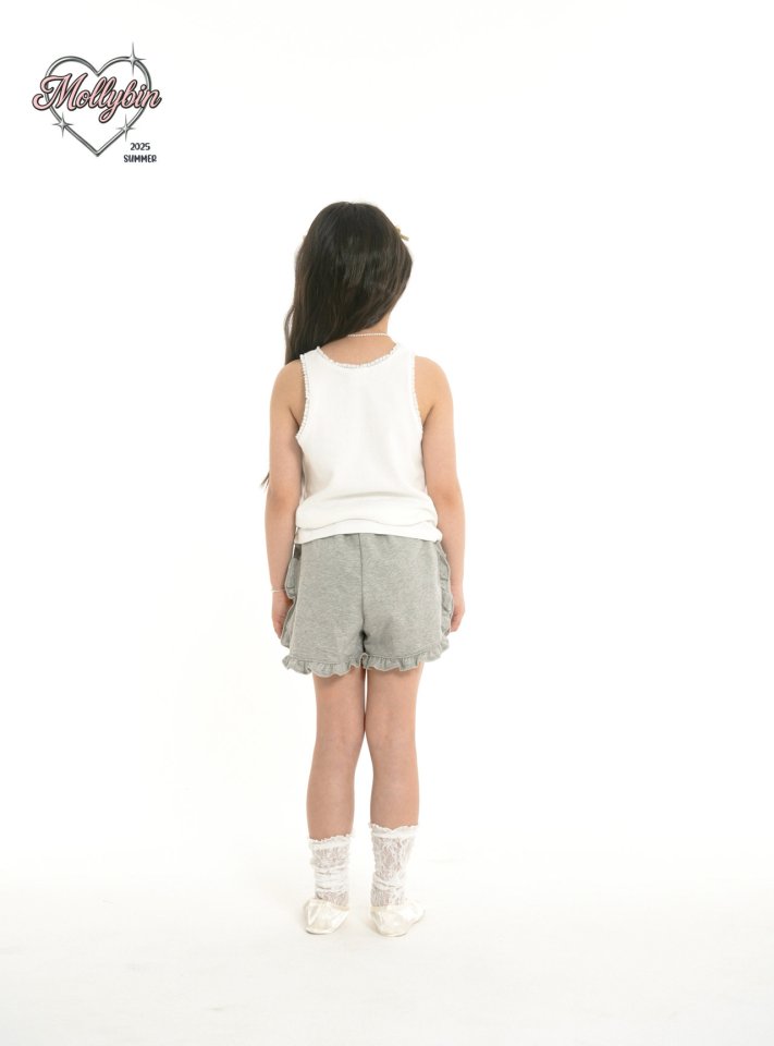 Mollybin - Korean Children Fashion - #Kfashion4kids - Ribbon Lace Sleeveless Tee - 10