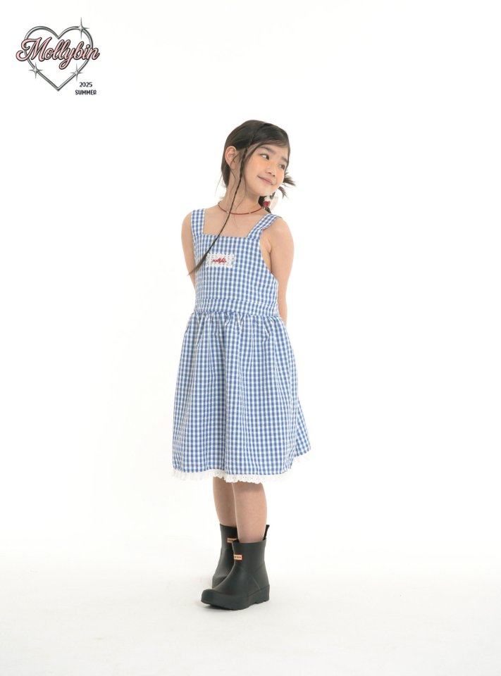 Mollybin - Korean Children Fashion - #Kfashion4kids - Wendy Check Dress - 8