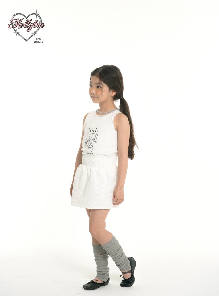 Mollybin - Korean Children Fashion - #childofig - Shirred Ribbon Skirt - 7