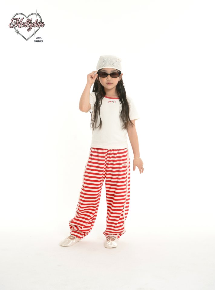 Mollybin - Korean Children Fashion - #childrensboutique - Rose Binding Tee - 7