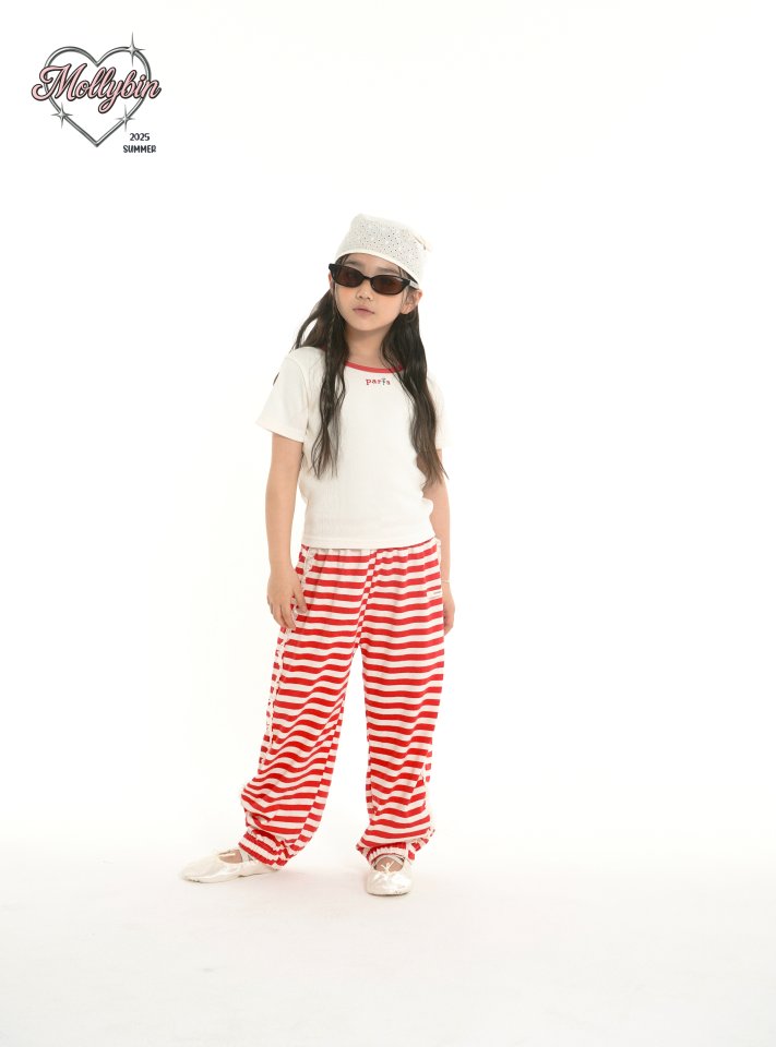 Mollybin - Korean Children Fashion - #designkidswear - Rose Binding Tee - 8