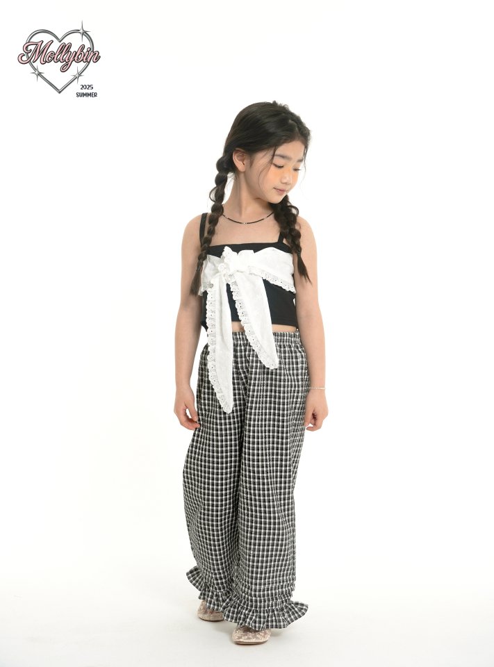 Mollybin - Korean Children Fashion - #discoveringself - Eyelet Crop Top - 6