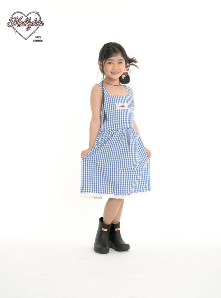 Mollybin - Korean Children Fashion - #discoveringself - Wendy Check Dress - 3