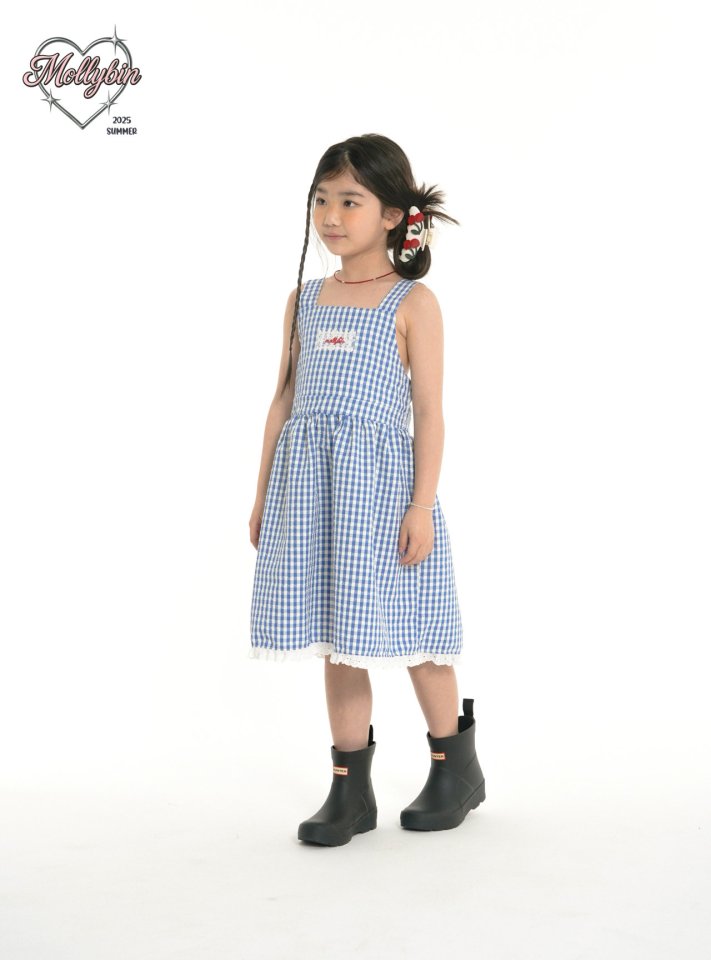 Mollybin - Korean Children Fashion - #discoveringself - Wendy Check Dress - 4