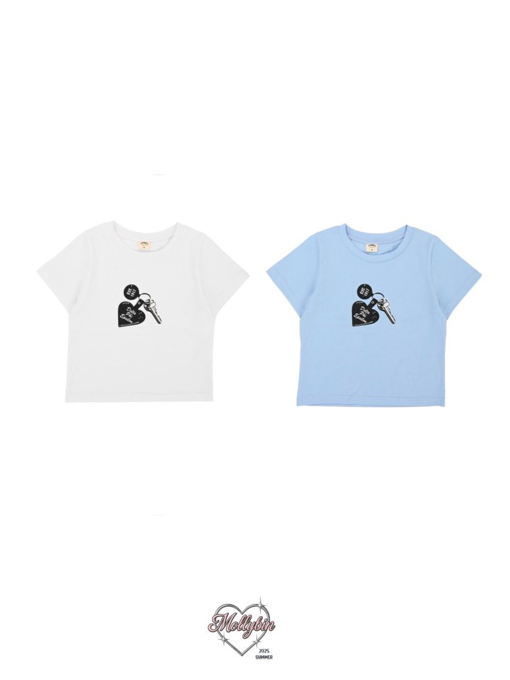 Mollybin - Korean Children Fashion - #kidsshorts - Keyring Tee