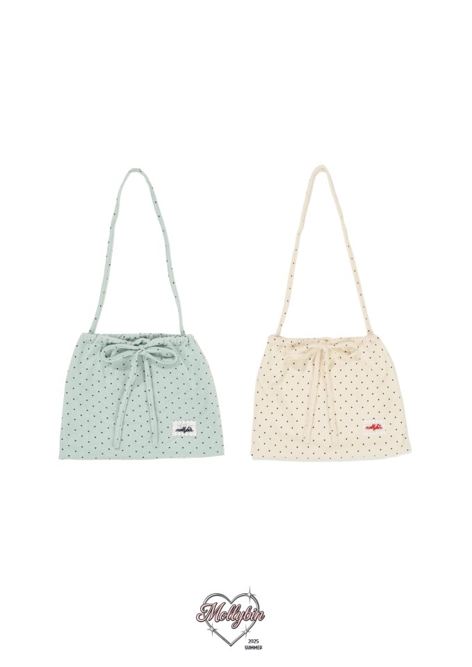 Mollybin - Korean Children Fashion - #kidsshorts - Dot Terry Bag
