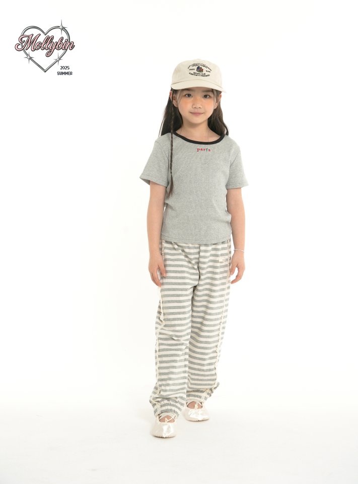 Mollybin - Korean Children Fashion - #kidsstore - Stripe Lace Pants - 5