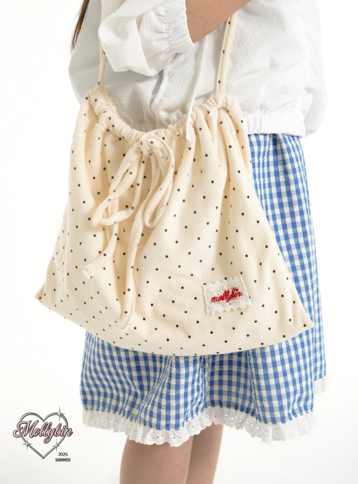 Mollybin - Korean Children Fashion - #kidzfashiontrend - Dot Terry Bag - 3