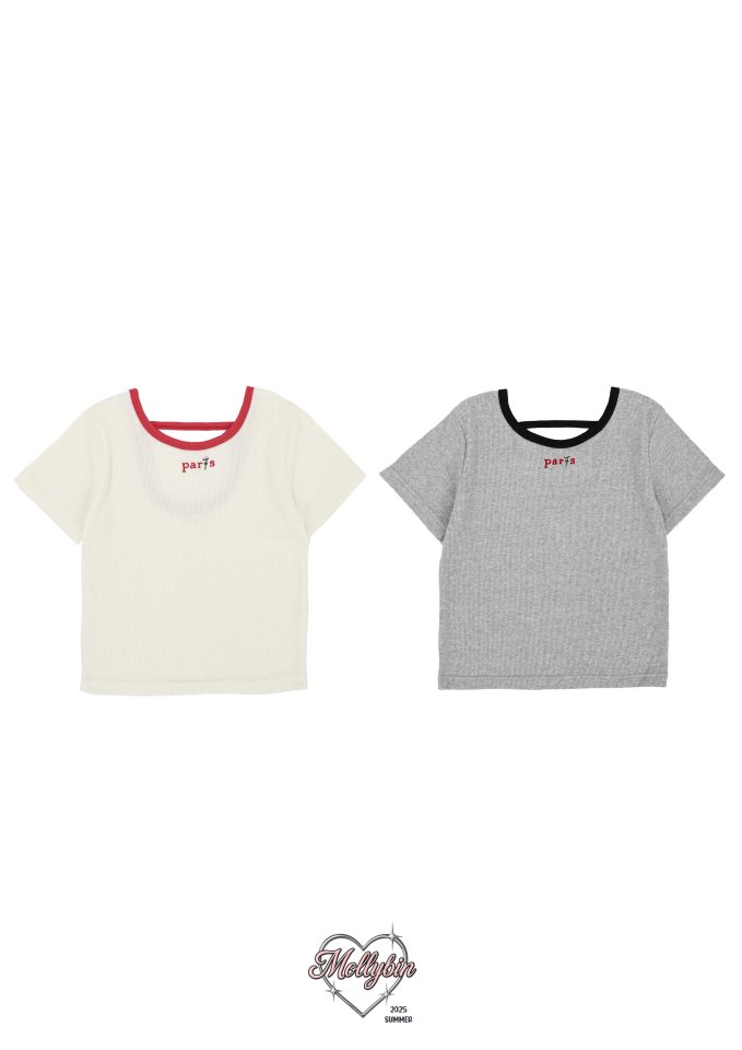 Mollybin - Korean Children Fashion - #littlefashionista - Rose Binding Tee