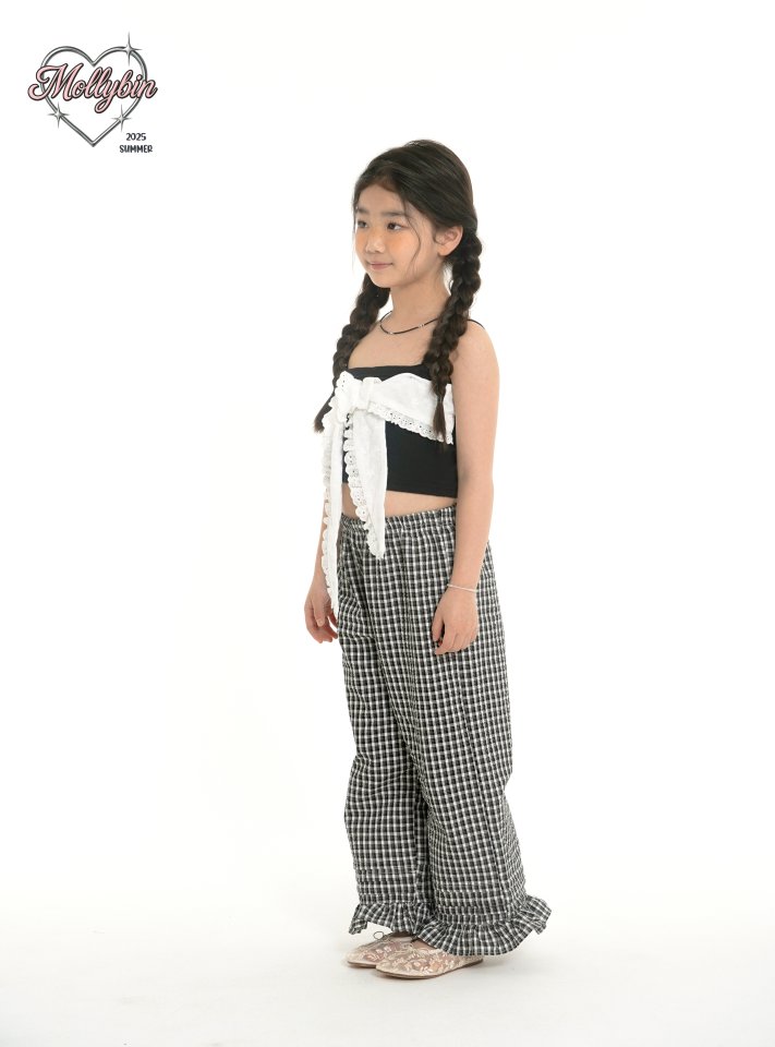 Mollybin - Korean Children Fashion - #littlefashionista - Eyelet Crop Top - 12