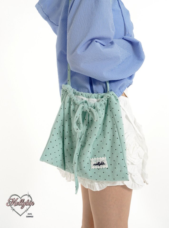Mollybin - Korean Children Fashion - #littlefashionista - Dot Terry Bag - 5