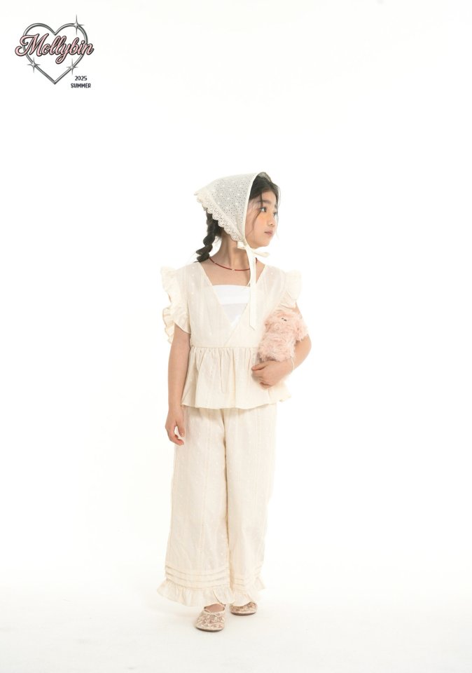 Mollybin - Korean Children Fashion - #littlefashionista - Sophie Frill Top - 4