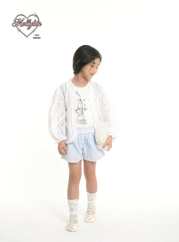 Mollybin - Korean Children Fashion - #magicofchildhood - Bebe Lace Shorts - 3