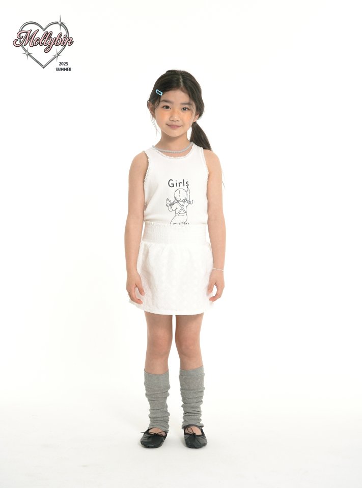 Mollybin - Korean Children Fashion - #prettylittlegirls - Shirred Ribbon Skirt - 3