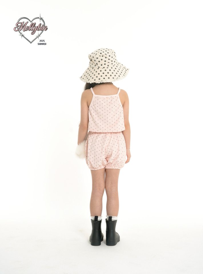 Mollybin - Korean Children Fashion - #prettylittlegirls - Dot Terry Set - 9