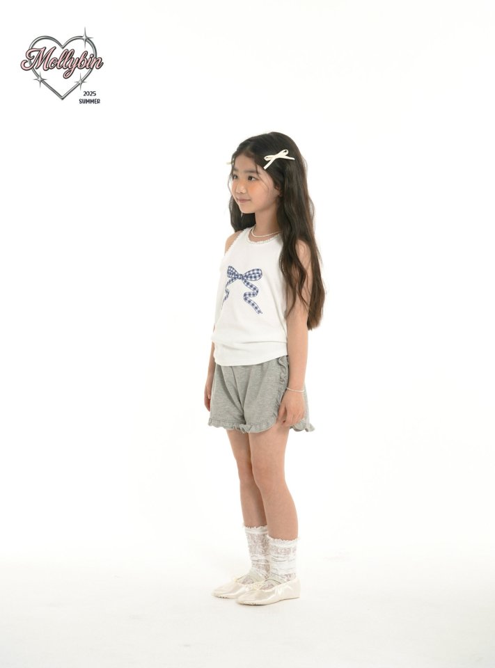Mollybin - Korean Children Fashion - #prettylittlegirls - Sandy Frill Shorts - 10