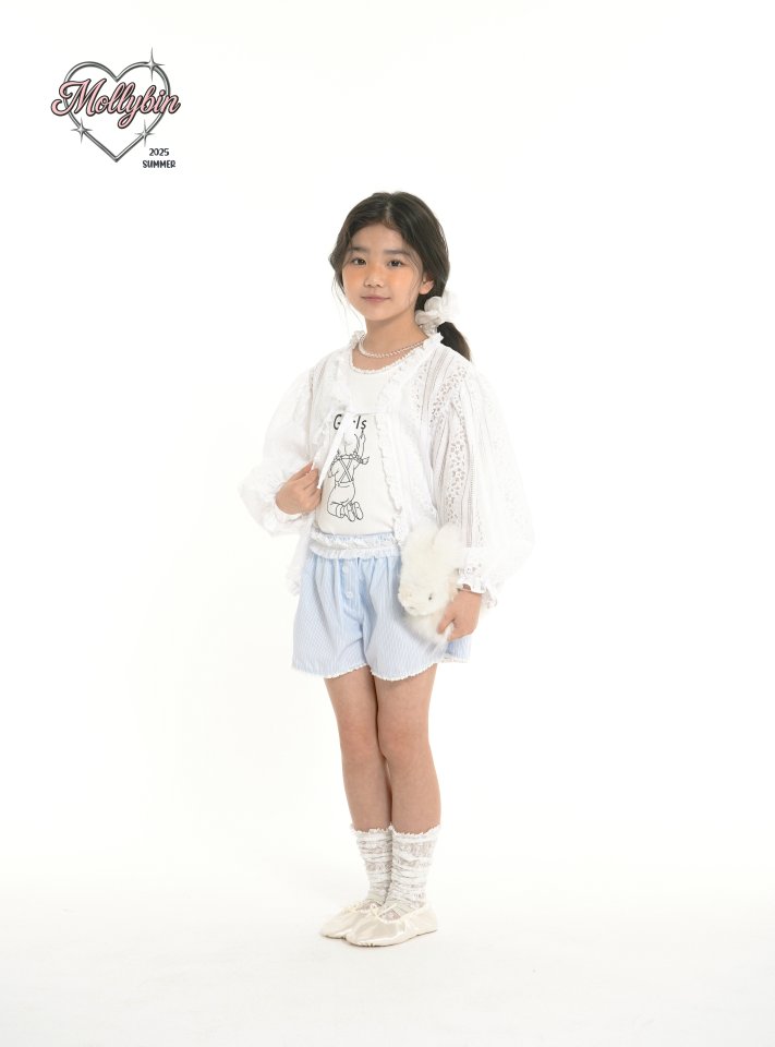 Mollybin - Korean Children Fashion - #prettylittlegirls - Bebe Lace Shorts - 5