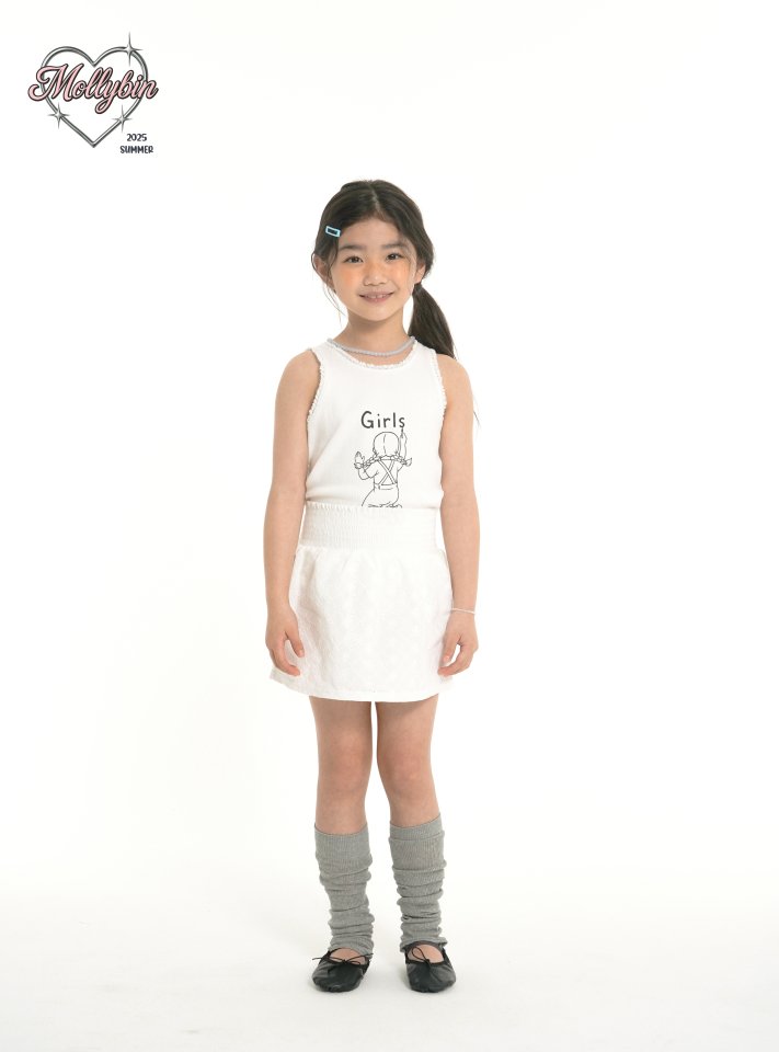 Mollybin - Korean Children Fashion - #prettylittlegirls - Shirred Ribbon Skirt - 4