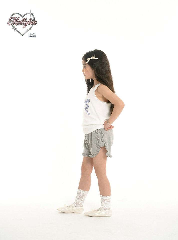 Mollybin - Korean Children Fashion - #toddlerclothing - Sandy Frill Shorts - 12