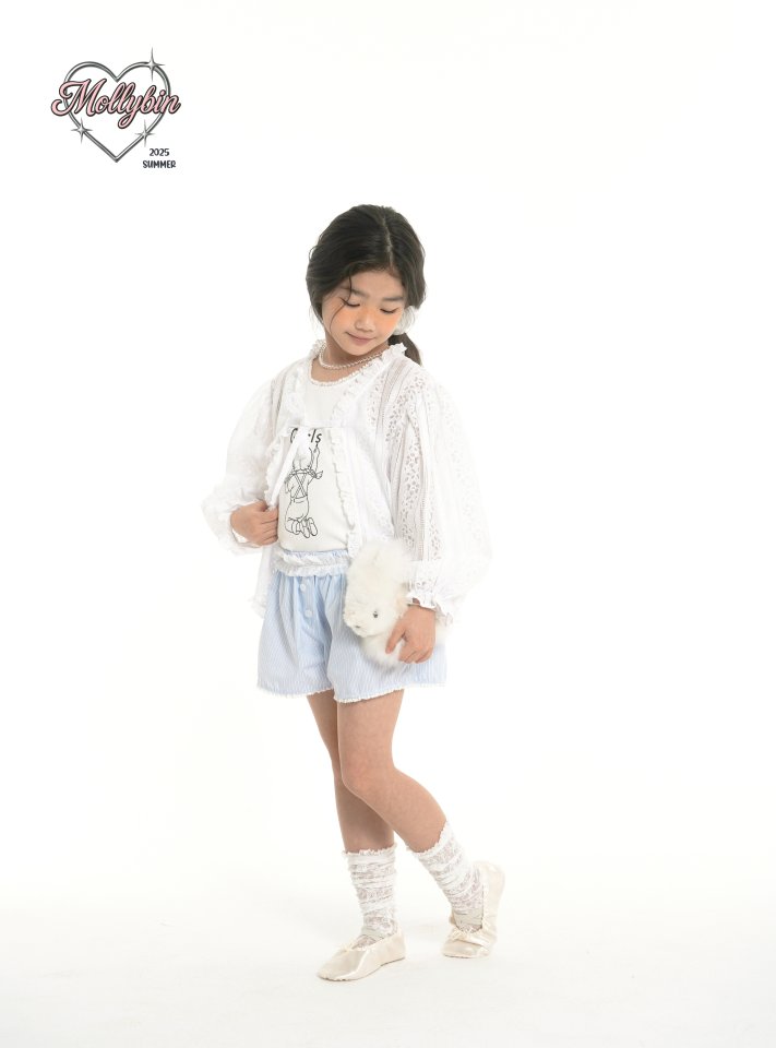 Mollybin - Korean Children Fashion - #toddlerclothing - Bebe Lace Shorts - 7