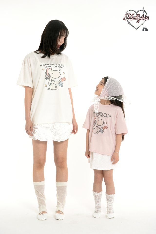 Mollybin - Korean Women Fashion - #momslook - Essential Rhythm Tee (with Mom) - 3