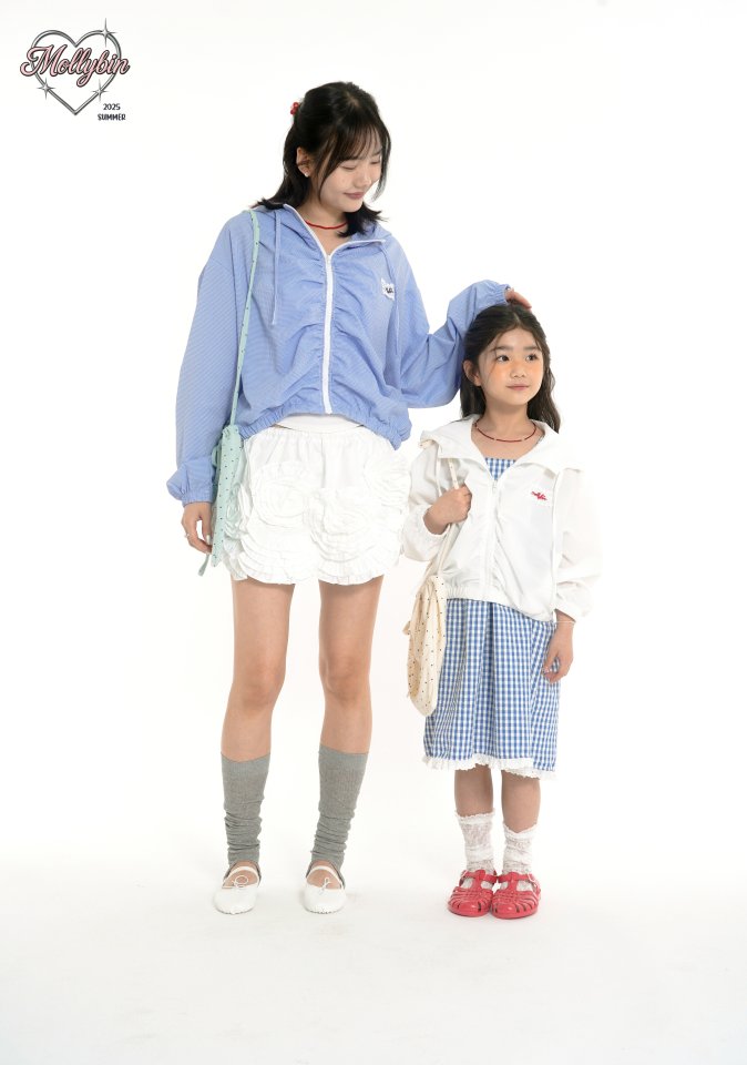 Mollybin - Korean Women Fashion - #momslook - Kitsch Wind Jumper (with Mom) - 5