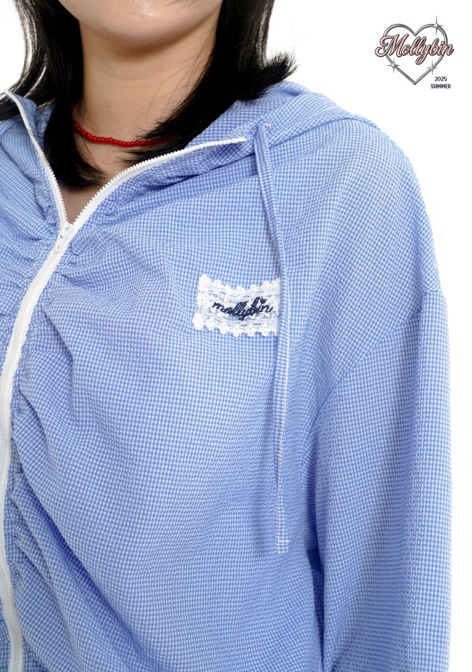 Mollybin - Korean Women Fashion - #momslook - Kitsch Wind Jumper (with Mom) - 9