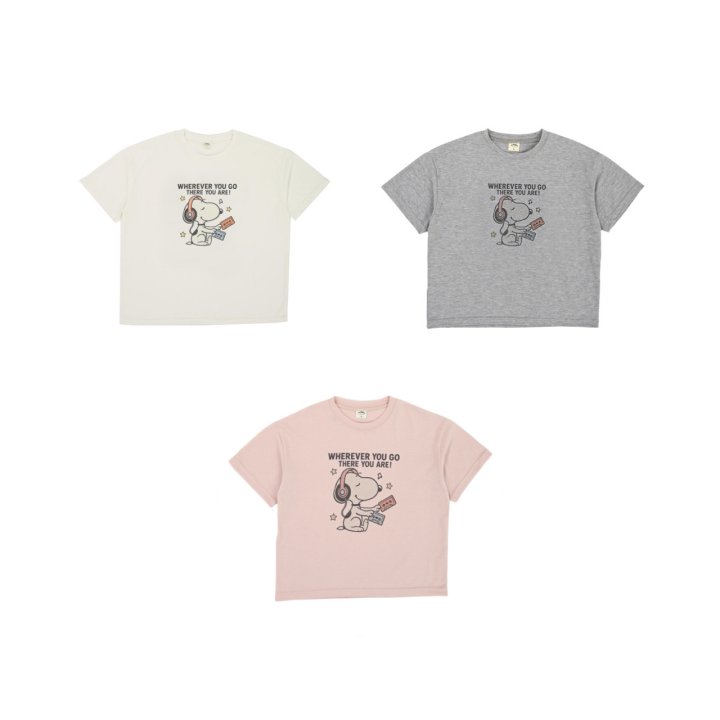 Mollybin - Korean Women Fashion - #womensfashion - Essential Rhythm Tee (with Mom) - 2