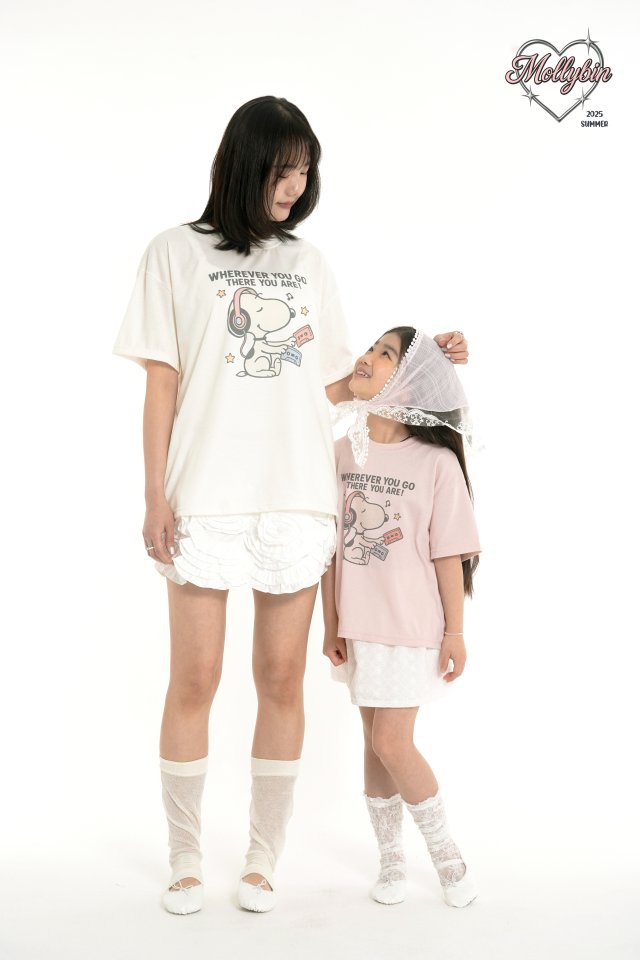 Mollybin - Korean Women Fashion - #momslook - Essential Rhythm Tee (with Mom) - 4