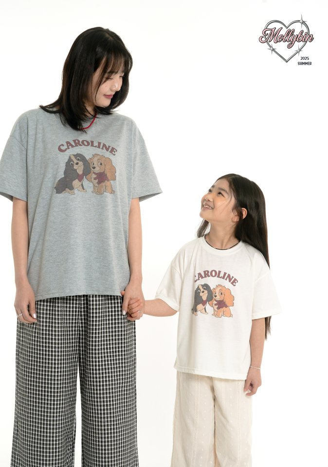 Mollybin - Korean Women Fashion - #womensfashion - Essential Caroline Tee (with Mom) - 5