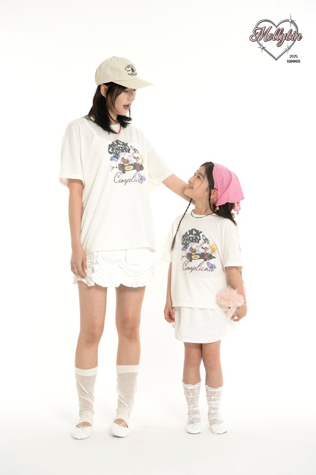 Mollybin - Korean Women Fashion - #momslook - Essential Rocket Tee (with Mom) - 4