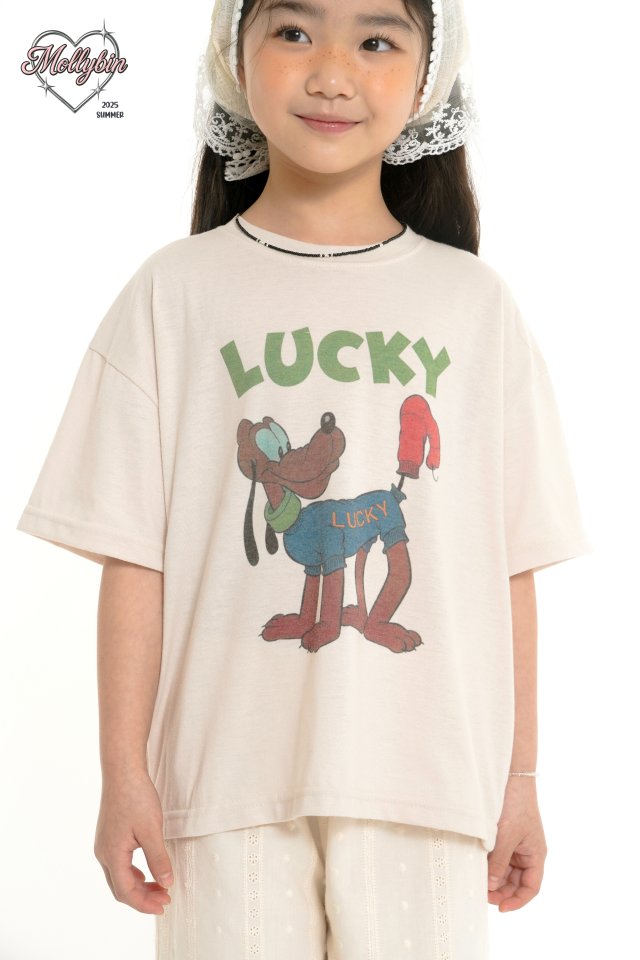 Mollybin - Korean Women Fashion - #womensfashion - Essential Lucky Tee (with Mom) - 6