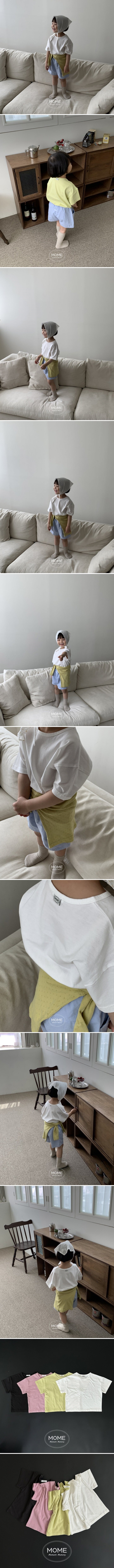 Mome - Korean Baby Fashion - #babyfever - Basic Short Sleeve Tee - 2