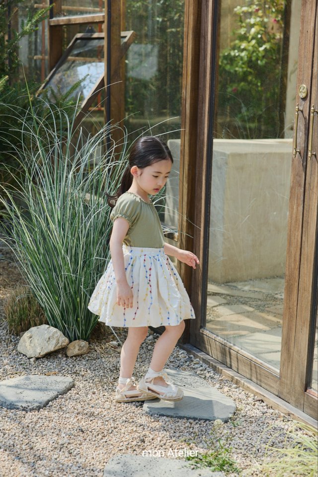 Mon Atelier - Korean Children Fashion - #Kfashion4kids - Pom Pom Skirt - 10