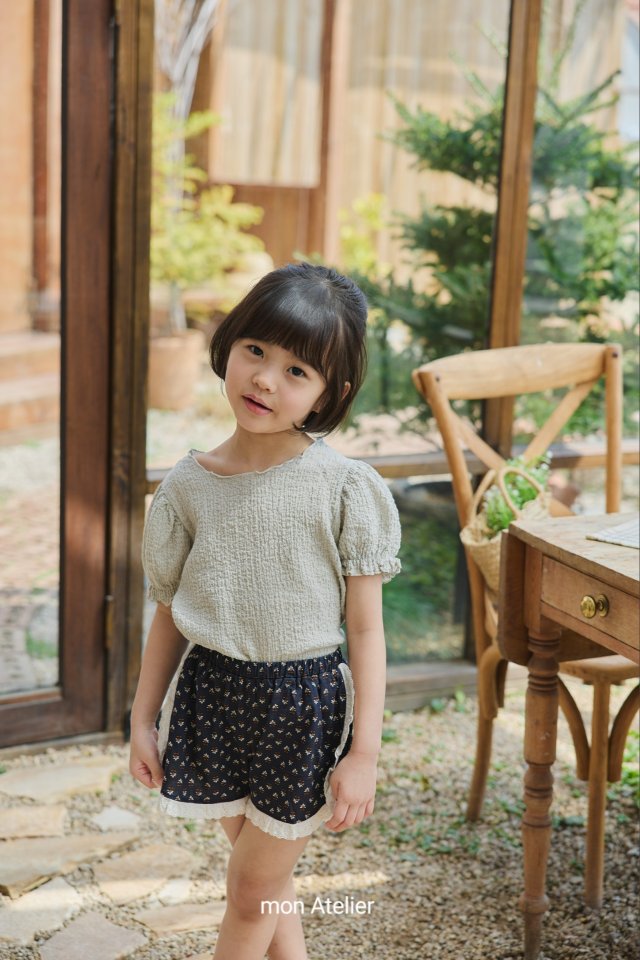 Mon Atelier - Korean Children Fashion - #childofig - Lace Frill Shorts - 5