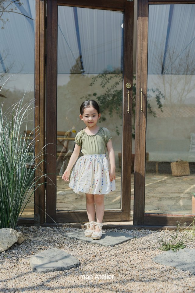 Mon Atelier - Korean Children Fashion - #childrensboutique - Pom Pom Skirt - 3