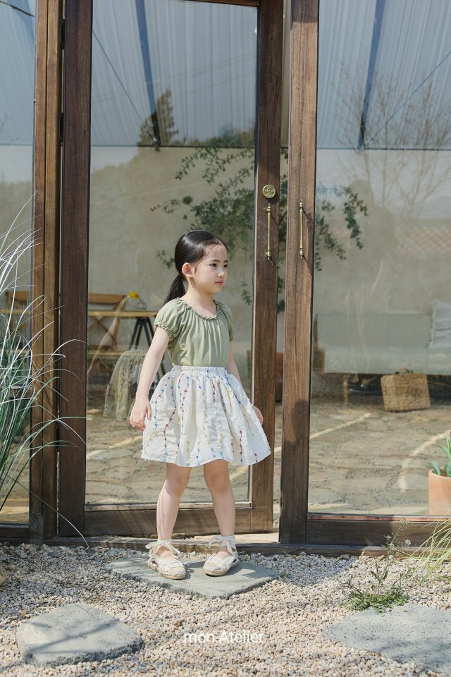 Mon Atelier - Korean Children Fashion - #childrensboutique - Pom Pom Skirt - 4