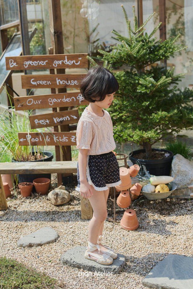 Mon Atelier - Korean Children Fashion - #discoveringself - Lace Frill Shorts - 9