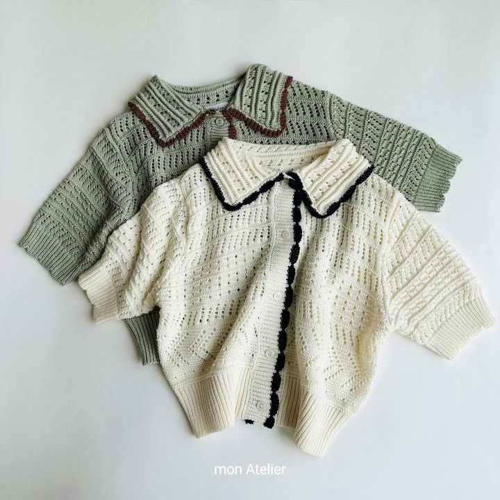 Mon Atelier - Korean Children Fashion - #fashionkids - Honeycomb Cardigan - 12